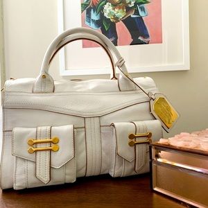 Lauren Ralph Lauren White Leather Handbag